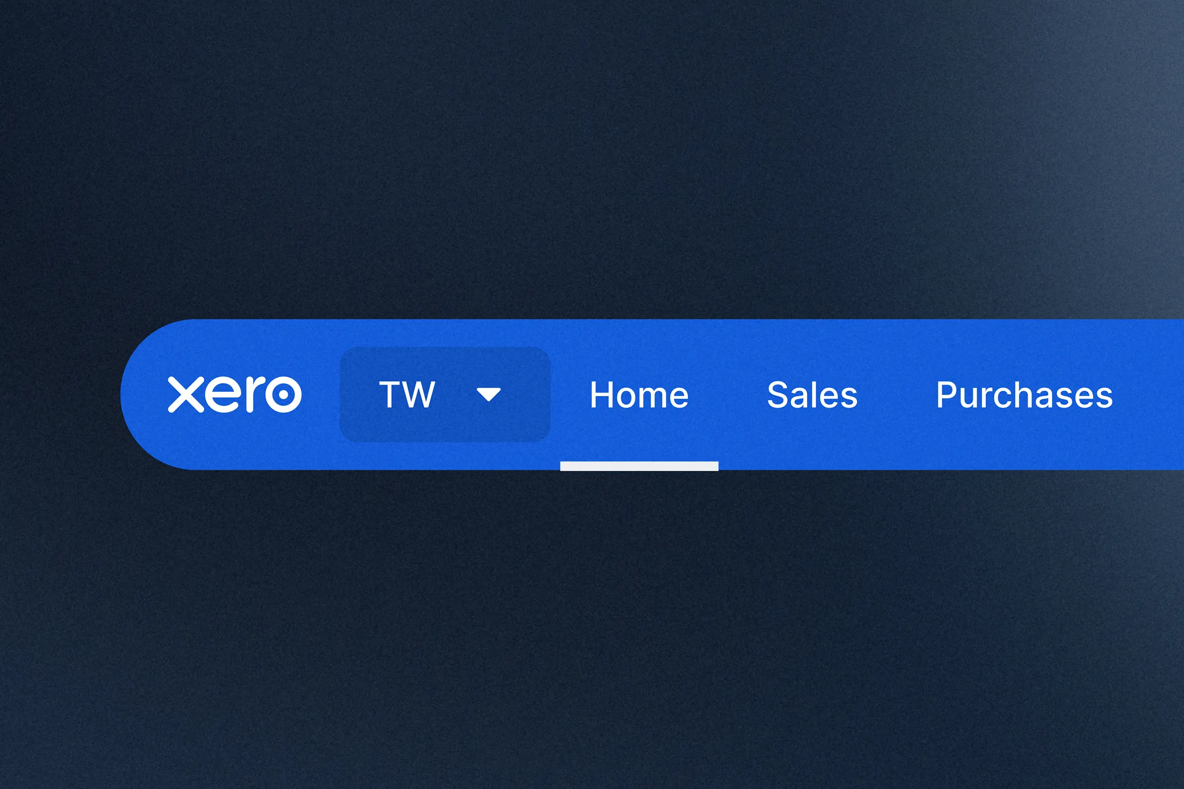 Xero global navigation
